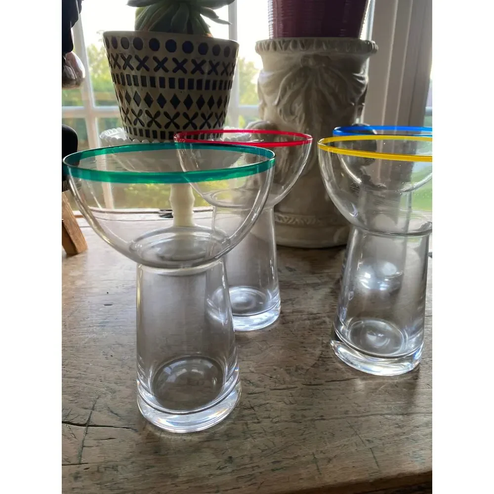 CHEF'S COUNTER 4PC MARGARITA GLASS 11 oz SET New in box